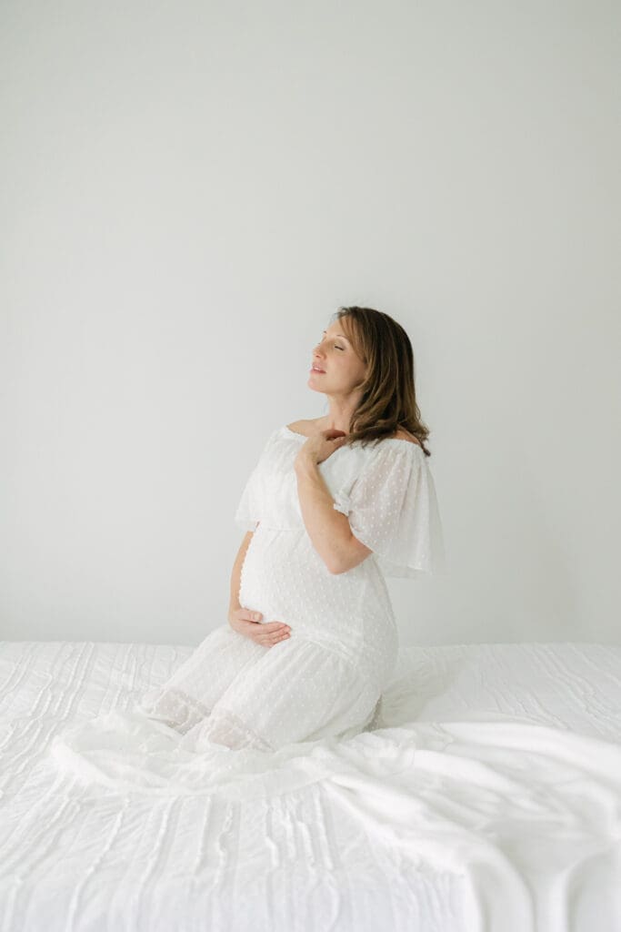 Studio maternity session | Adrienne Elizabeth Photography